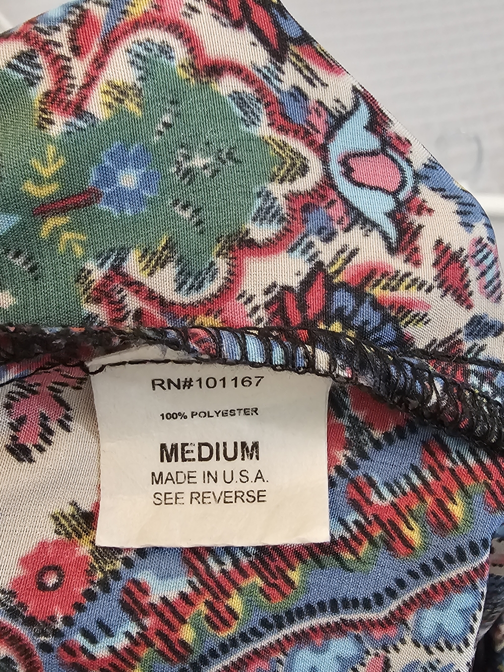 cha cha vente Paisley Wide Leg Pants Multicolor Womens Medium Flowy - Picture 9 of 9